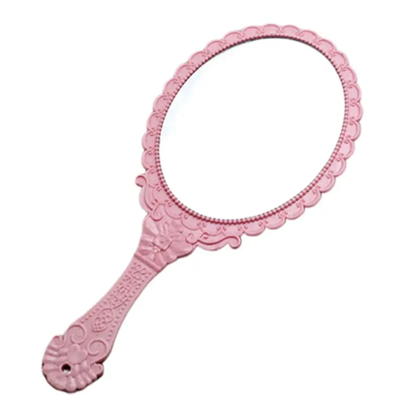 Женская принцесса винтажное ручное зеркало металлический пластиковый корпус