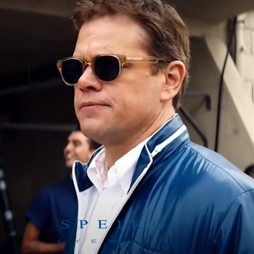 Матовые солнцезащитные очки в стиле Дамона Lemtosh с серыми поррированными линзами