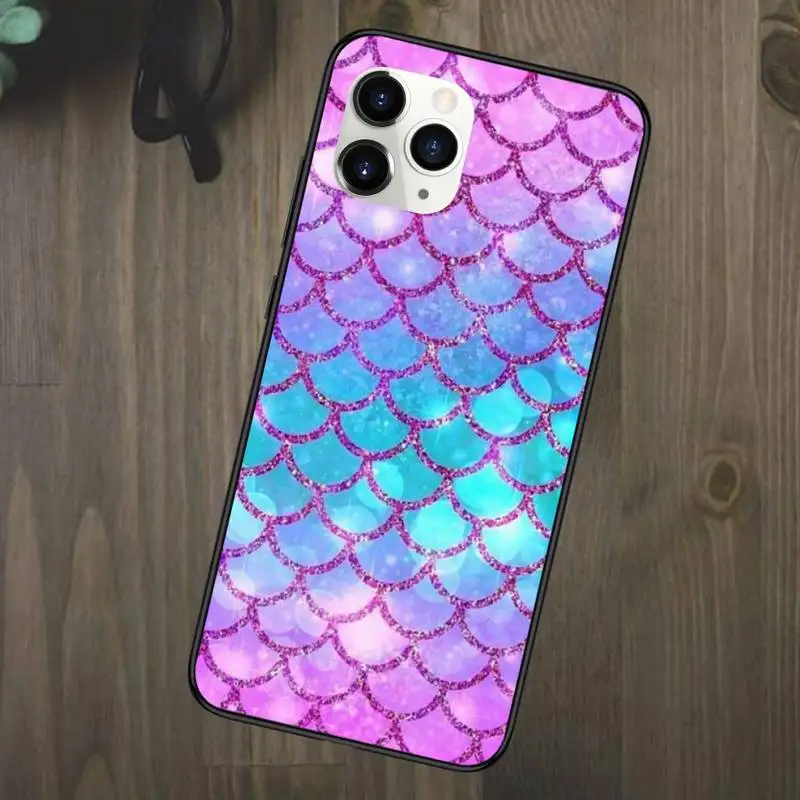 

Mermaid Tail Scale Phone Case for iPhone 11 12 mini pro XS MAX 8 7 6 6S Plus X 5S SE 2020 XR