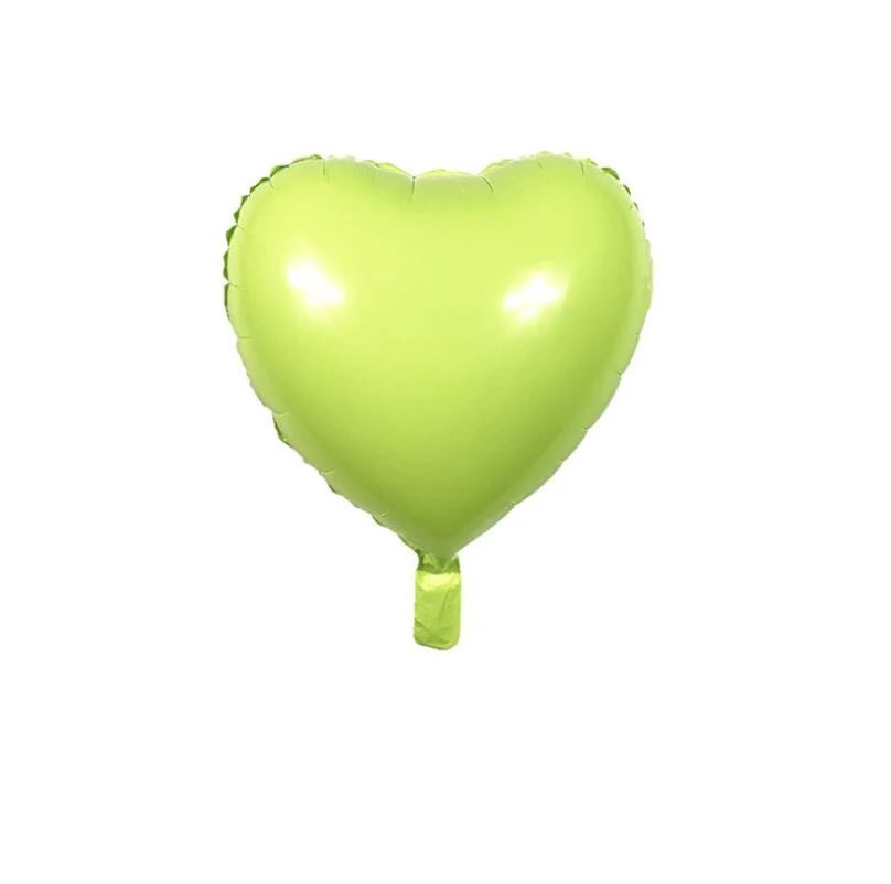 fruit-green Новинка, 5 шт., 18 дюймов, макарон, конфетный цвет, звезда, сердце, фольгированные фигурные шары, день рождения, вечеринка, вечеринка, девочка, свадебные украшения воздушные шары - Цвет: fruit-green