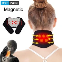 1 pcs byepain tourmaline magnetic therapy neck massager cervical vertebra protection spontaneous heating belt body massager