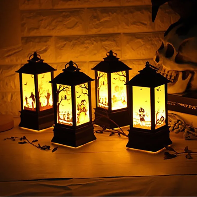 Светильник ящаяся игрушка на хэллоуин искусственная кожа винтажный тыквенный