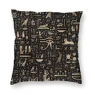 Древнеегипетским иероглифы подушка чехол украшение Египет культуры диванные подушки для дивана двухсторонняя печать