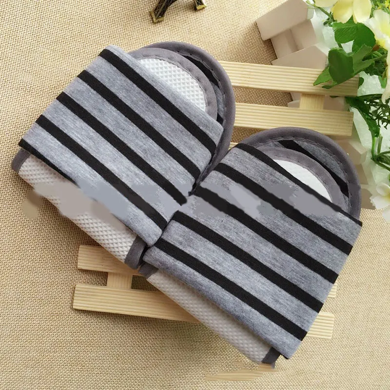 Striped Portable Folding Women Slippers Travel Non-slip Hotel Non-disposable Fashion Men High Quality | Обувь