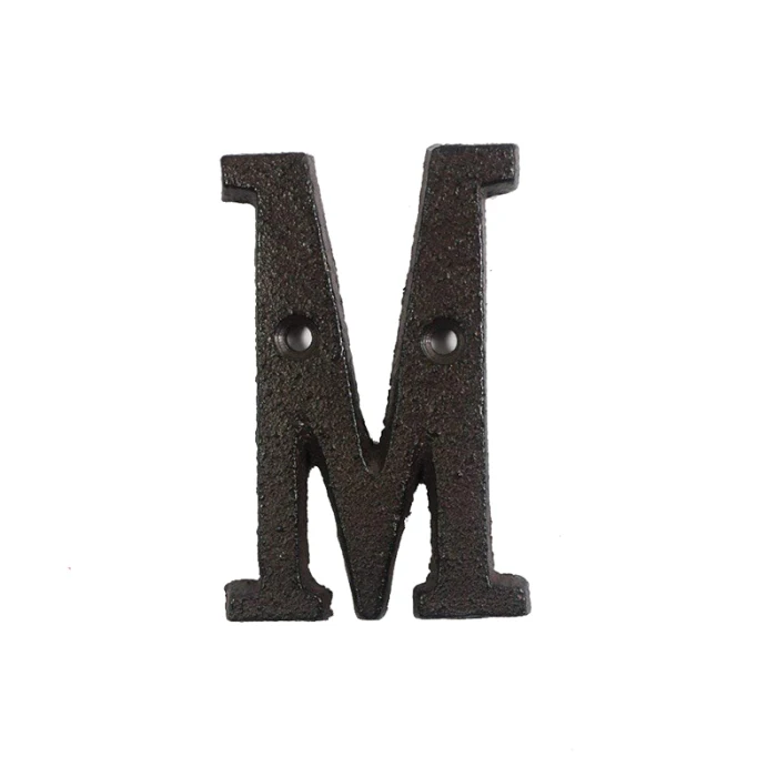 Металлические буквы цифры чугунное украшение дом знак для двери DIY кафе стены QJS магазин