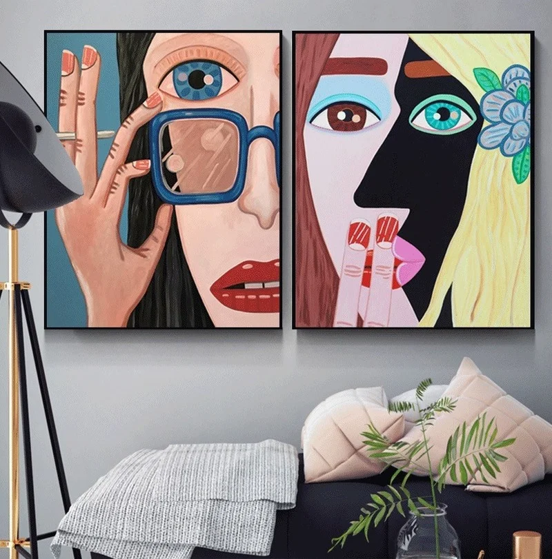 

Diamond Painting Kits With AB Drill Famous Animate Poured Glue Scalloped Edge Modern Brian Calvin Decor Wall Art Room Bedroom