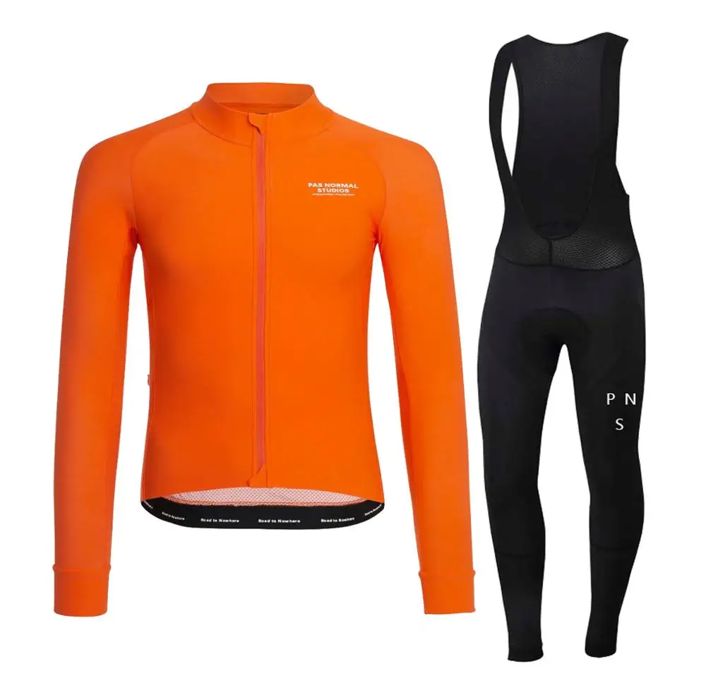 6 Winter Cycling Clothes PNS Long Sleeve Clothing Riding Jersey Set Thermal Fleece Maillot Ropa Ciclismo Invierno Keep Warm - Цвет: 6