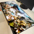 Большие коврики для мыши из аниме финальная фантазия, противоскользящий геймерский коврик для мыши из натурального каучука с фиксирующими краями и обычным