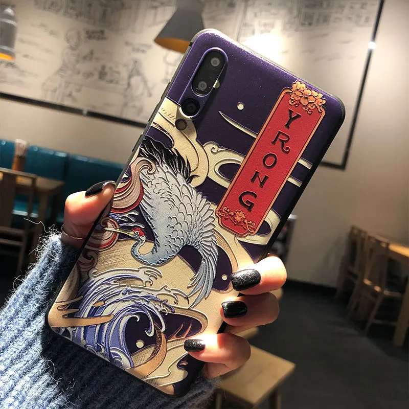 Чехол с 3D рельефным рисунком для Huawei Mate 20 P30 P20 P10 Honor 30i 30 V9 V10 9X 8X V20 Plus Pro Lite Nova 5