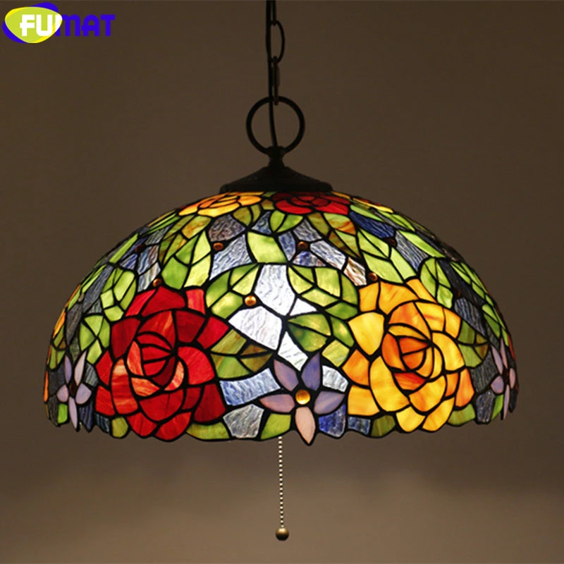 Koop FUMAT Gebrand Hanglamp Rood Geel Rose Vlinder Spider Web Opknoping Lichtpunt Handwerk Arts Home Decor 16