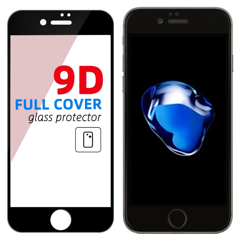 Закаленное стекло для iPhone 12 11 Pro Max SE 2020X XR XS 7 8 plus s 6 s|Защитные стёкла и плёнки