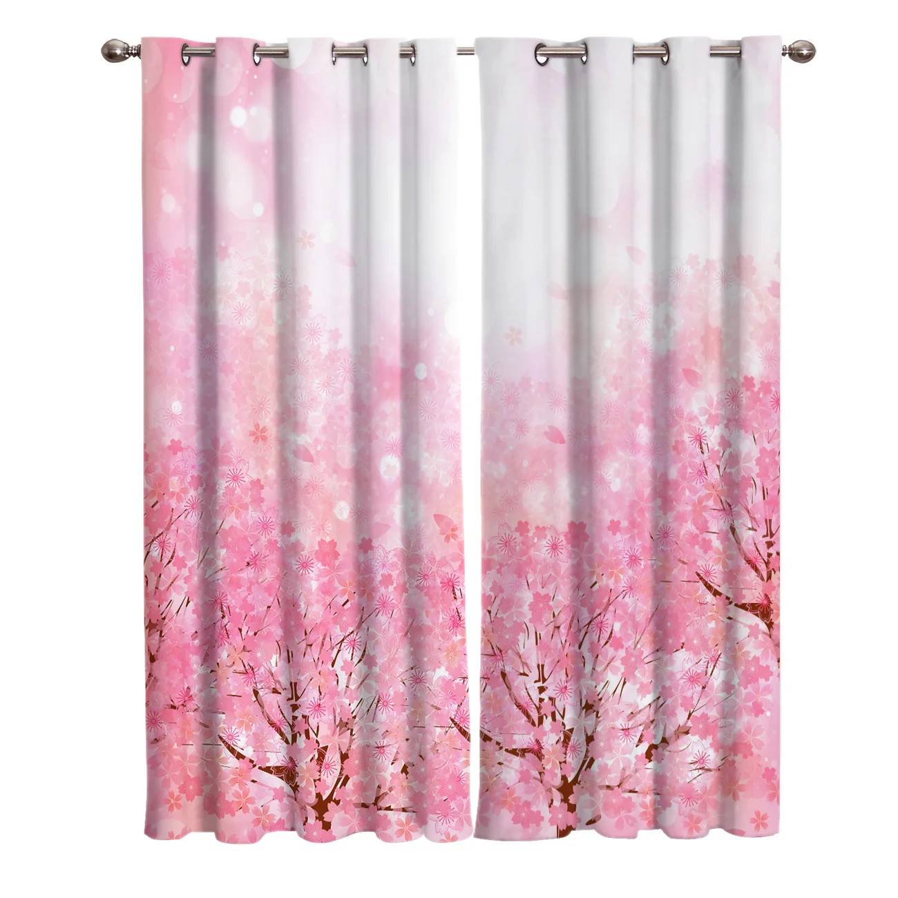 Японский стиль вишни окна шторы живописные для гостиной декоративные предметы