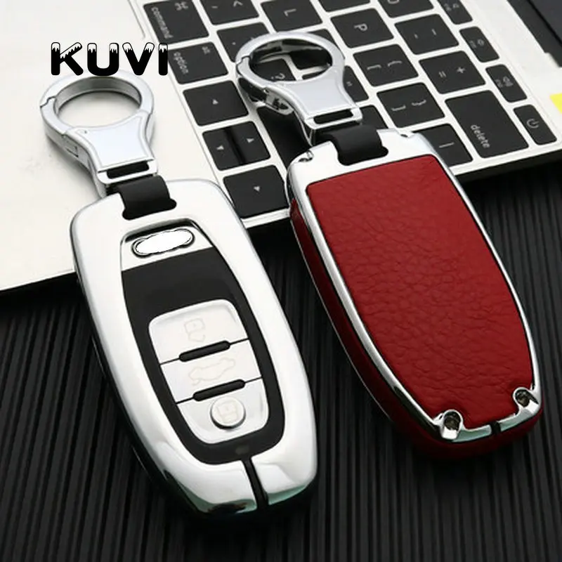 Высокое качество автомобильный брелок для ключей держатель Чехол с кармашком Audi