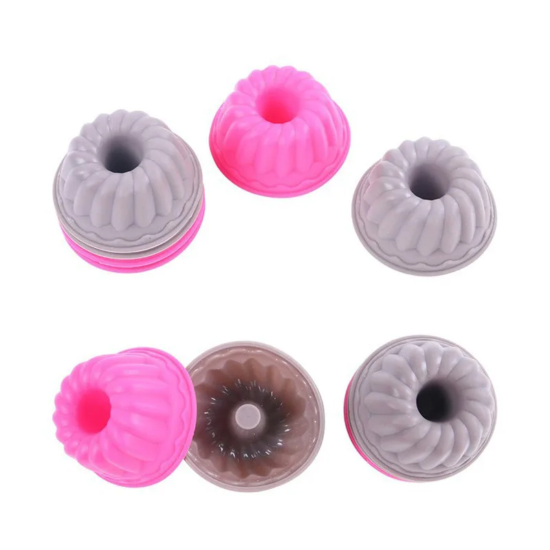 6 шт./лот силиконовые формы для выпечки в виде дымохода форма кексов маффинов