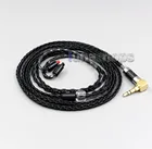 LN006356 XLR балансный 3,5 мм 2,5 мм 8-жильный посеребренный кабель для наушников для Audio-Technica ATH-IM50 IM70 IM01 IM02 03