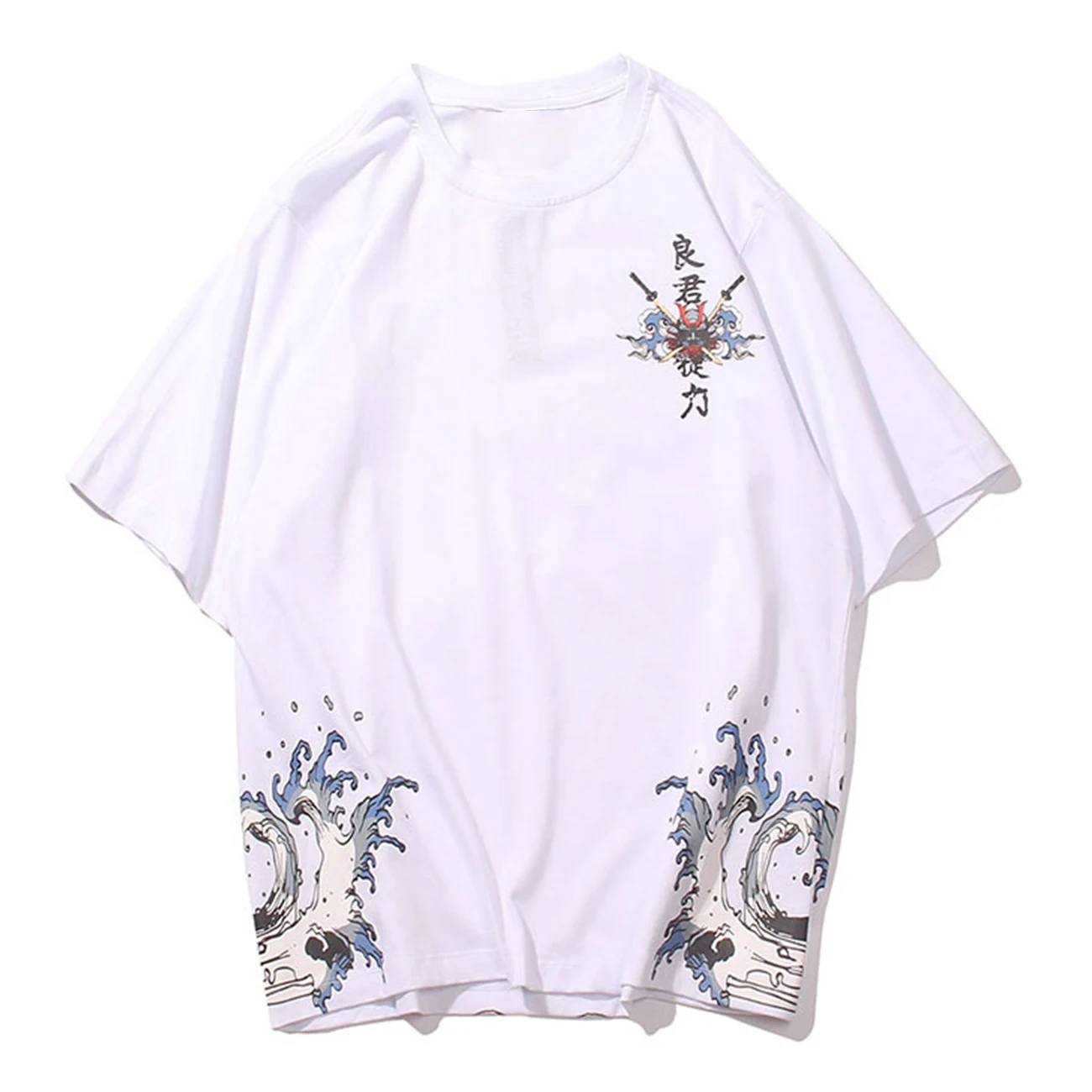 Футболка мужская оверсайз с коротким рукавом уличная одежда в стиле хип-хоп и