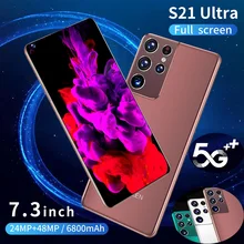 S21 Ultra Smartphone Global Version 12GB+512GB 6800mAh 7.3 HD Inch Camera Cellphone 1440*3200 5G Android 10.0 Mobile Phones (4)