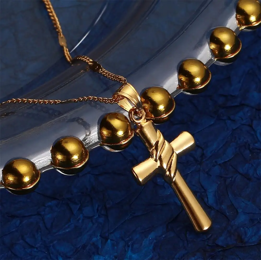 Цепочка с кулоном в виде Креста Иисуса для церкви | Украшения и аксессуары