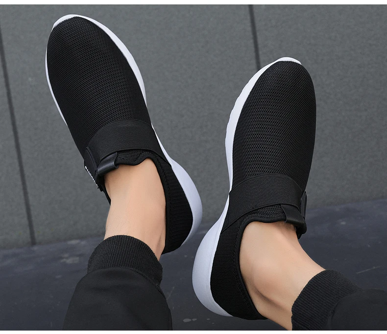 

2021 Man Sneakers Outdoor Flat Walking Shoes Mesh Breathable Sport Running Shoes Fashion Soft Men's Casual Shoes
