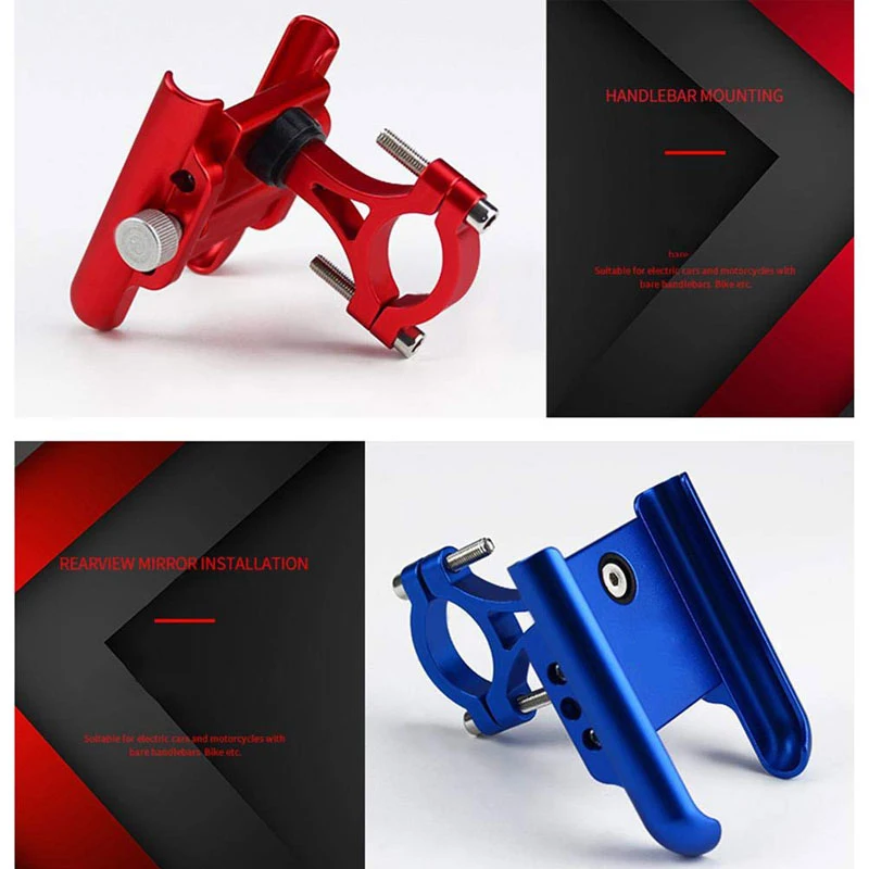 Алюминиевый держатель для телефона на руль велосипеда или мотоцикла