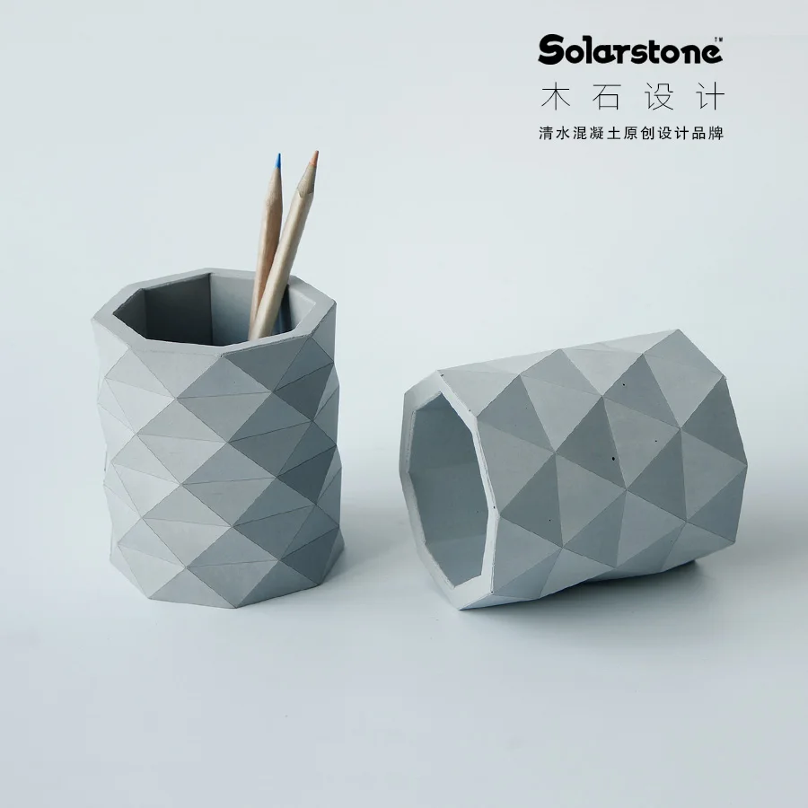Простой цементный Канцтовары для бетона домашняя каллиграфия ручка контейнер