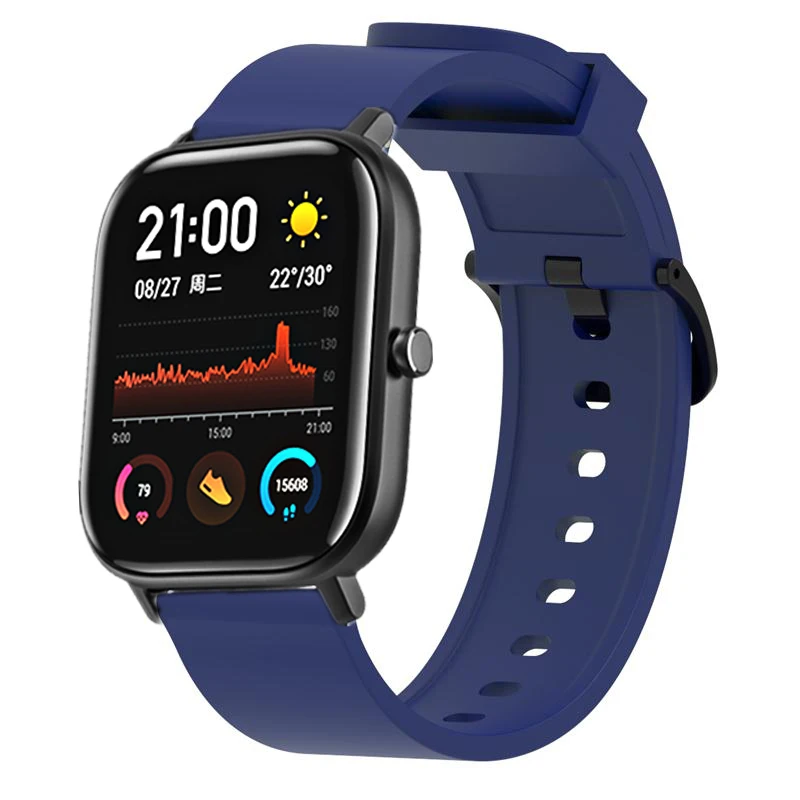 Силиконовый ремешок FIFATA 20 мм для часов Xiaomi Huami Amazfit GTS/Amazfit Bip Samsung Gear Sport/Active Smart Watch |