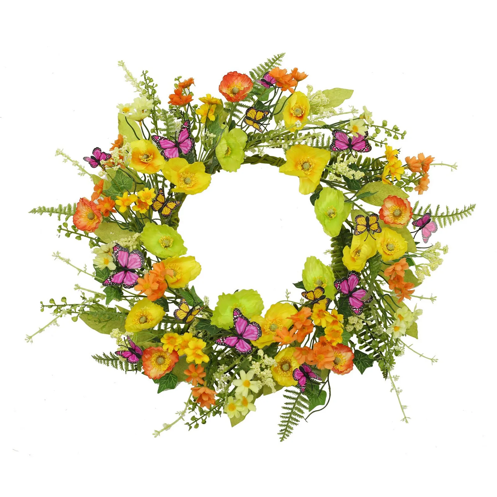 

Искусственный венок «сделай сам», 18 дюймов, имитация весенней поделки, украшения для вечеринки, круглые пасхальные Свадебные венки