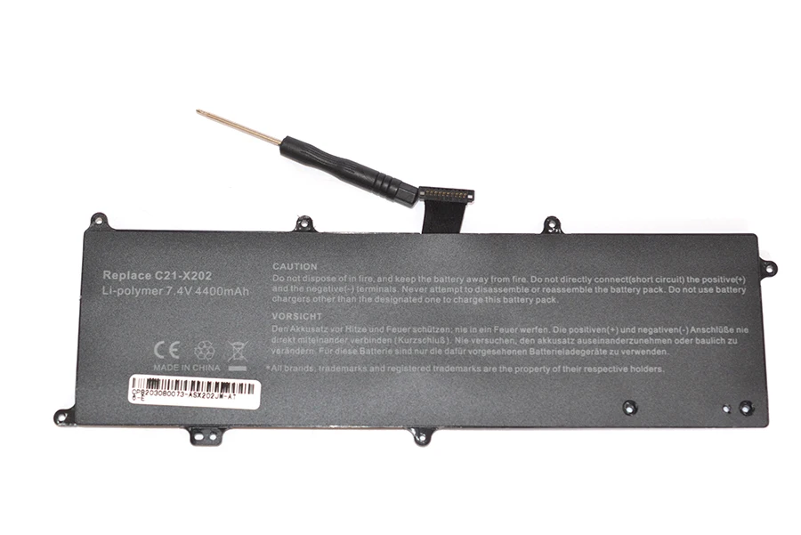 C21-X202 Аккумулятор для ноутбука ASUS VivoBook S200 S200E X201 X201E X202 X202E S200E-CT209H S200E-CT182H 4400mAh |