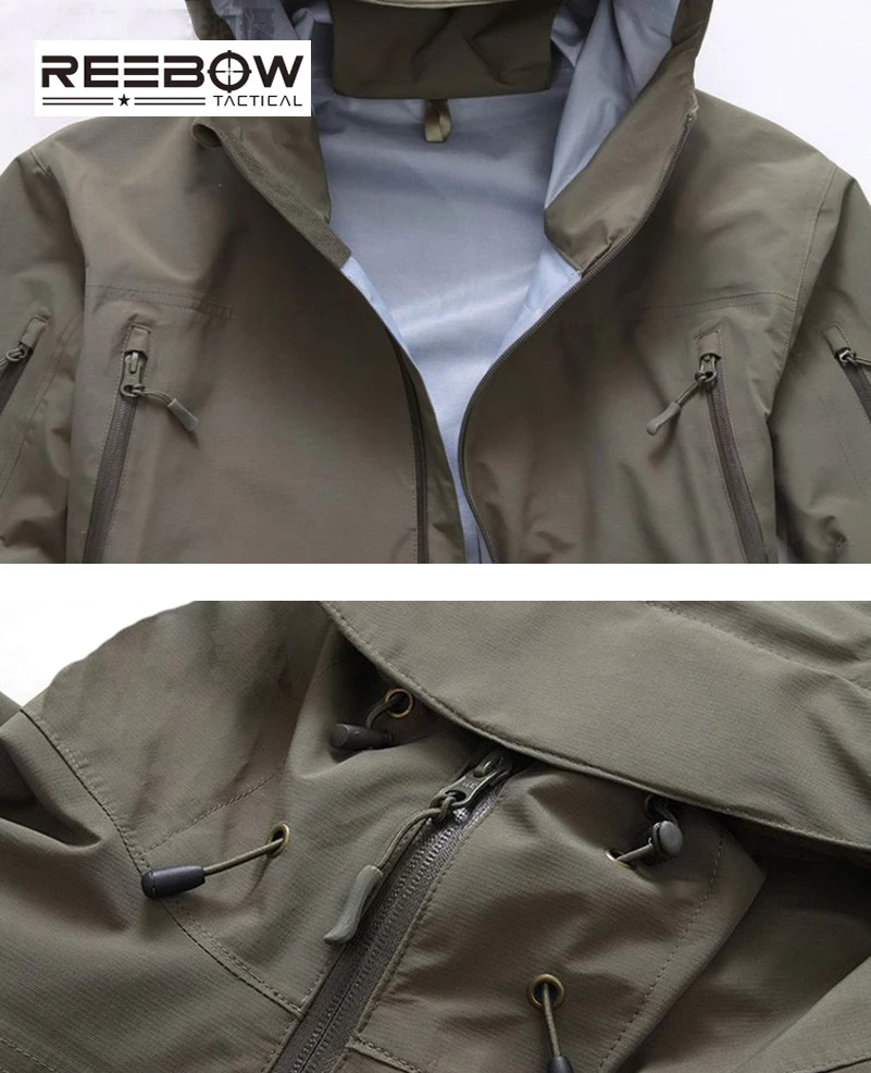 Мужская тактическая куртка REEBOW водонепроницаемая ветрозащитная в стиле