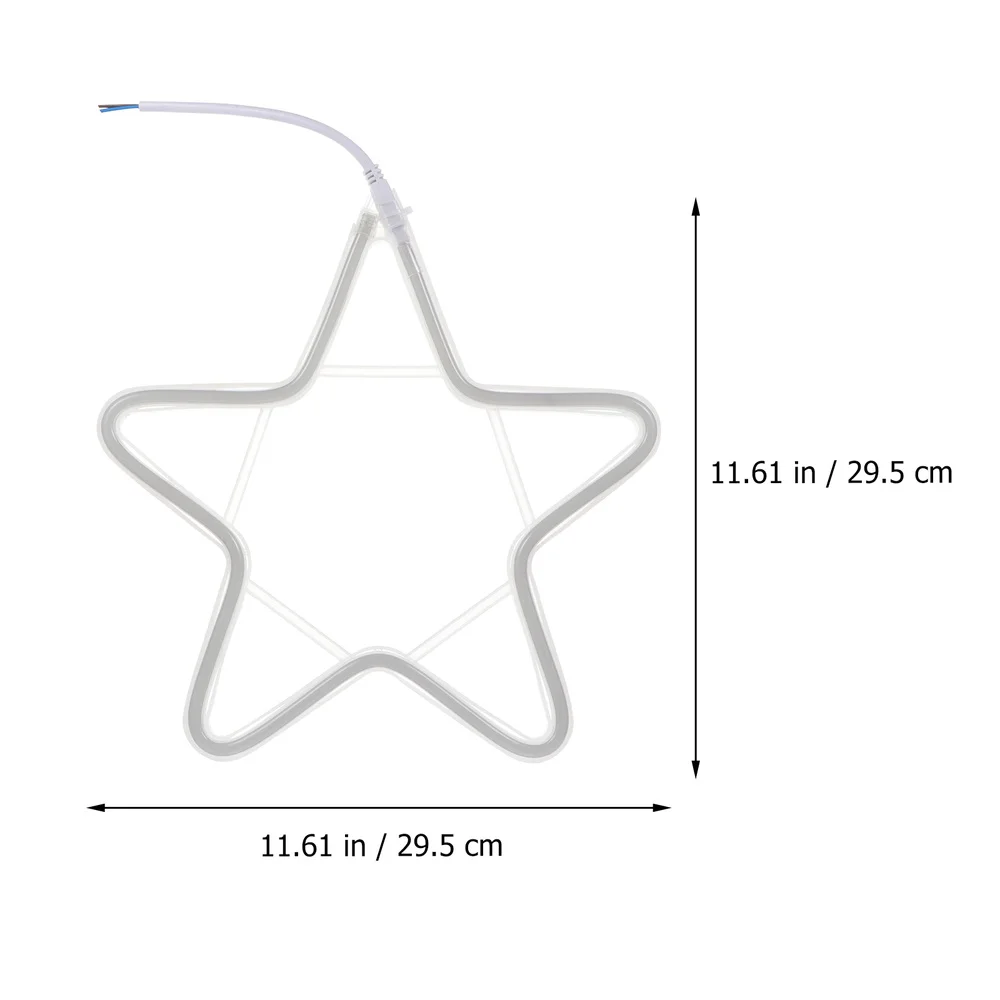 

1Pc Pentastar Neon Light Party Decorative Light LED Outdoor Decor Light
