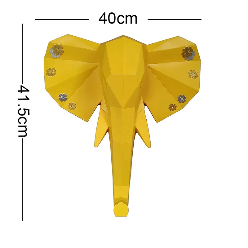3D статуя слона украшения дома аксессуары скульптура Настенный декор Свадебные