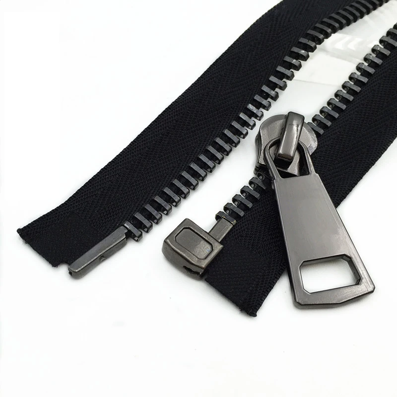 teeth black 1 шт. Open-End Металлические молнии Eco-friendly10#70 см черная застёжка-молния для шитья пухового пальто одежда на молнии вспомогательные инструменты для шитья - Цвет: teeth black