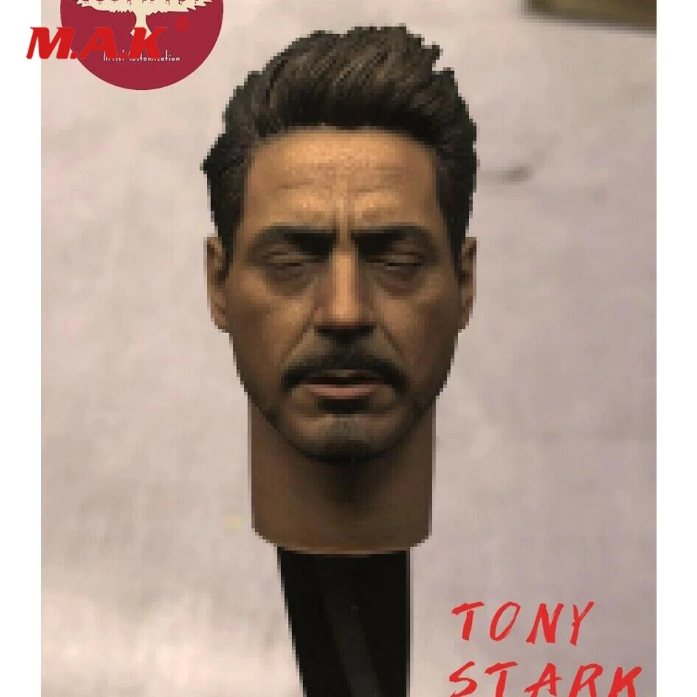 

1/6 Tony голова резьба закрыть глаза Мужская голова F 12 дюймов фигурка просто Игрушка коллекция игрушек