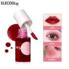 ELECOOL зеркальная вода для губ жидкая глазурная стеклянная прозрачная не выцветающая Румяна зеленая натуральная косметика с увеличением
