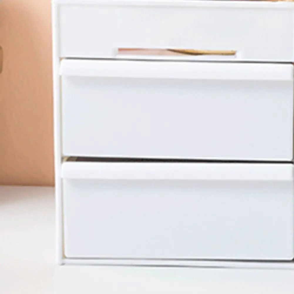 Waterproof Plastic Cosmetic Box with Drawers Desktop Storage Makeup Organizer for Home | Дом и сад