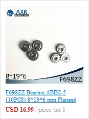 698 Гибридный керамический подшипник 8*19*6 мм ABEC-1(1 шт.) промышленный мотор шпинделя 698HC гибриды Si3N4 шариковые подшипники 3NC 698RS