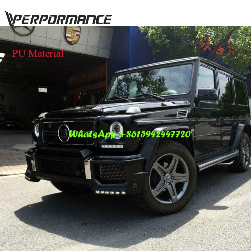 W463 передний карбоновый бампер для губ w463 G63 G65 автомобильный бампер карбоновое волокно и PU материал