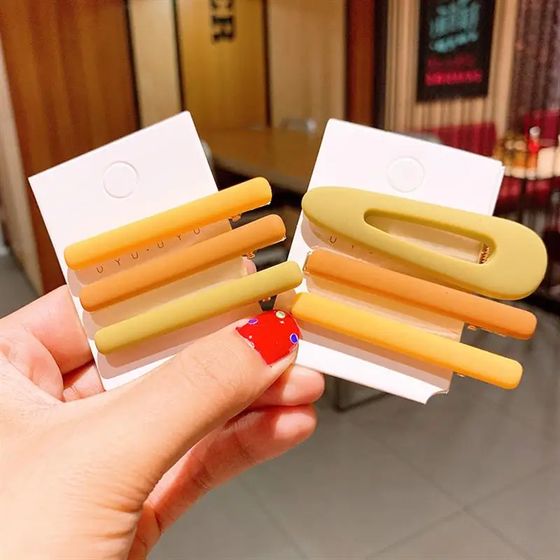 3Pcs/Set Solid Color INS Hot Side Clips Girlish Temperament Knot Hairpin Headdress Wild Card Issuance Clip headdress |