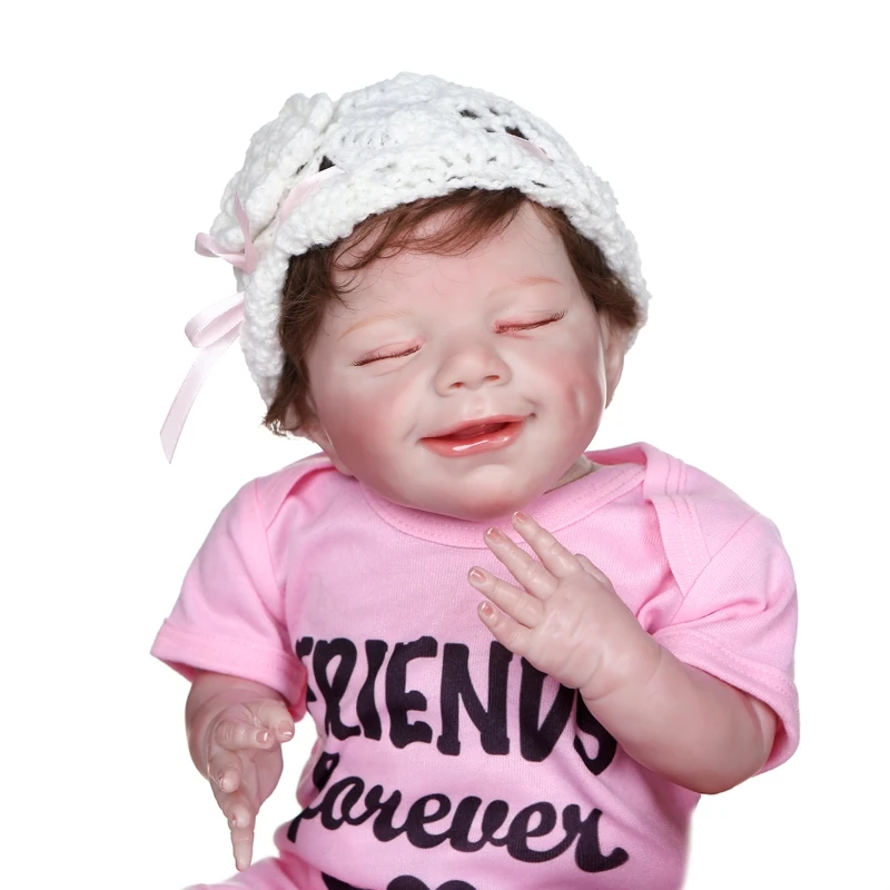 

53 см реалистичные куклы Мягкие Тела Винил «подсолуха» для детей, похожая на настоящую девочка игрушка соски-пустышки для дня рождения, рожд...
