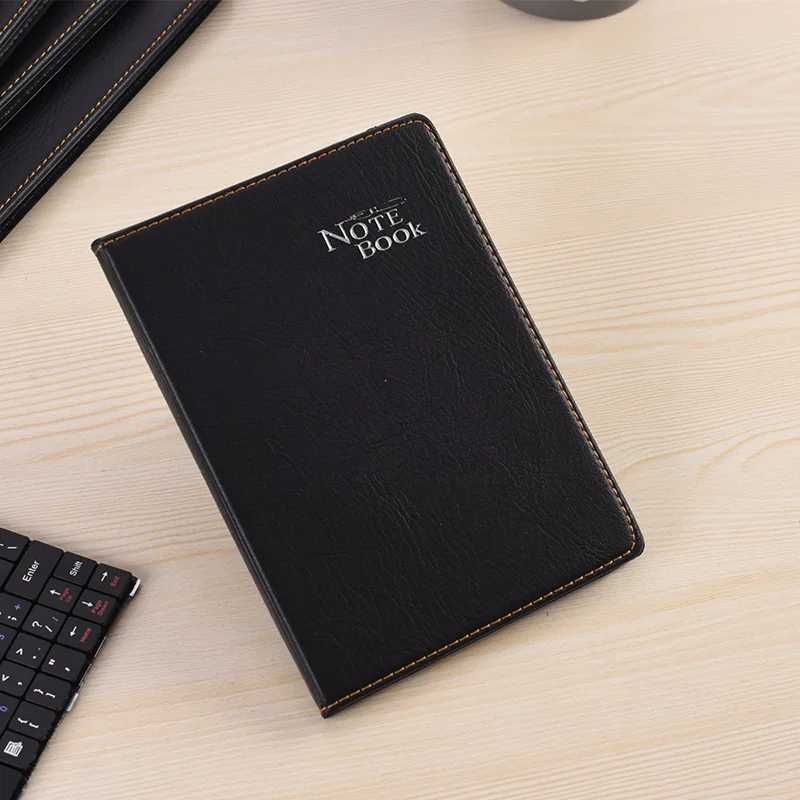 152 Pages Notebook Leather Notepad Portable Journal Diary Book Writing Pads Planners School Office Stationery Black | Канцтовары для