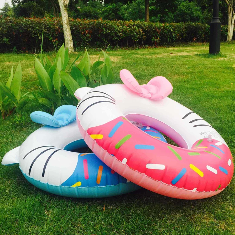 

New Children‘s float Piscina Inflable Cat Swimiming Ring baby Pool Float Swim Circle Lifebuoy Inflatable Cat Pool Toys