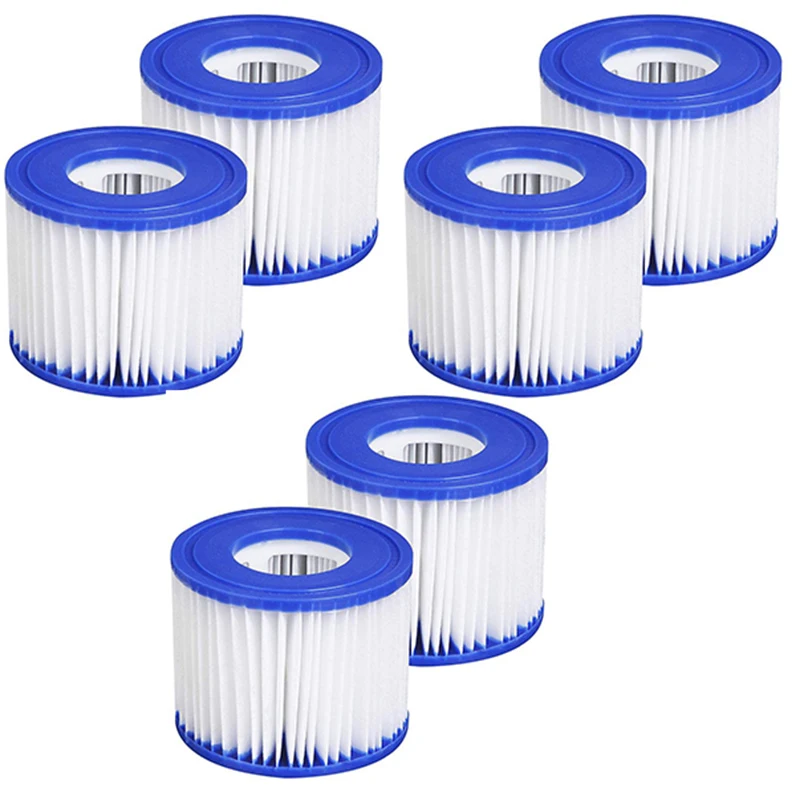 

6Pcs Swimming Pool Filter for Bestway Flowclear VI Replacement Filter s Swimming Pool Filter s Filter