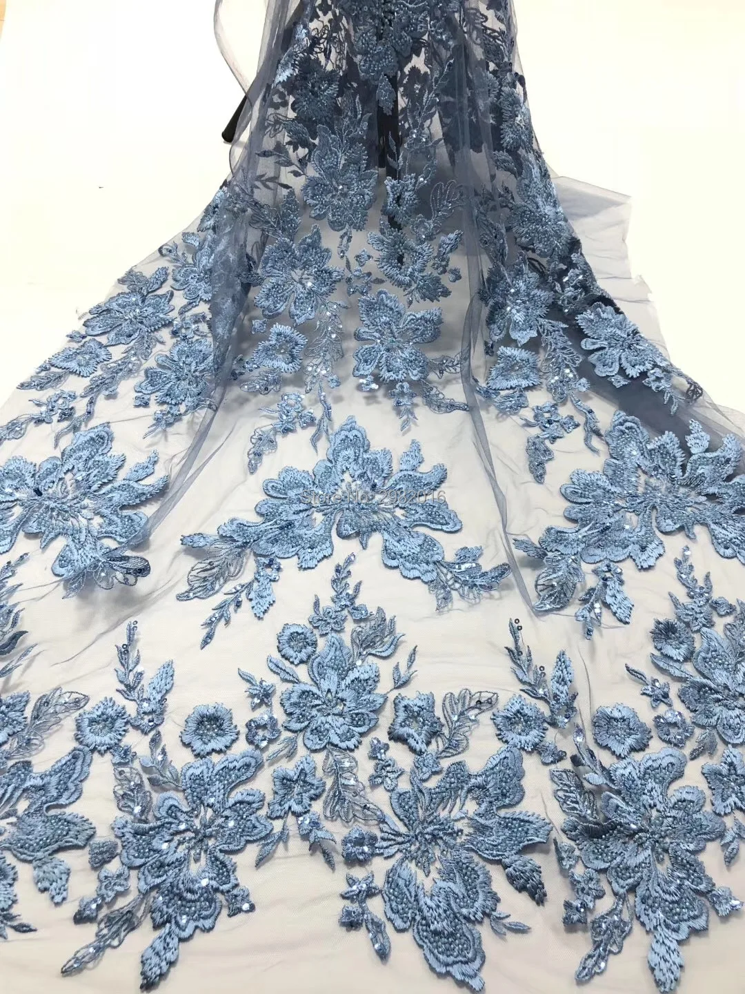 Кружевное французское свадебное платье ручной работы с бисером белая вышивка из