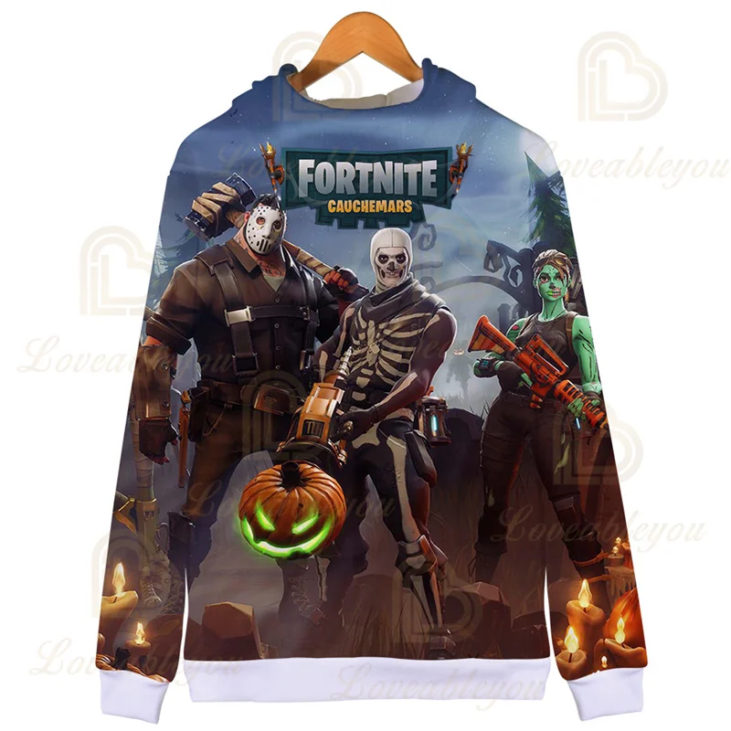 Fortnites Clothes Fortress Night Zip Sweatshirt Long Sleeves Children Teens Fall Boy Girls Battle Royale Graphic Shirts | Женская одежда