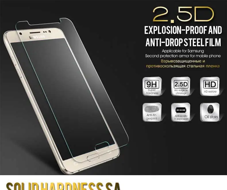 С уровнем твердости 9H закаленное Стекло для samsung Galaxy J3 J5 J7 Экран протектор на samsung A6 A8 J4 J6 плюс J2 J8 защитная пленка