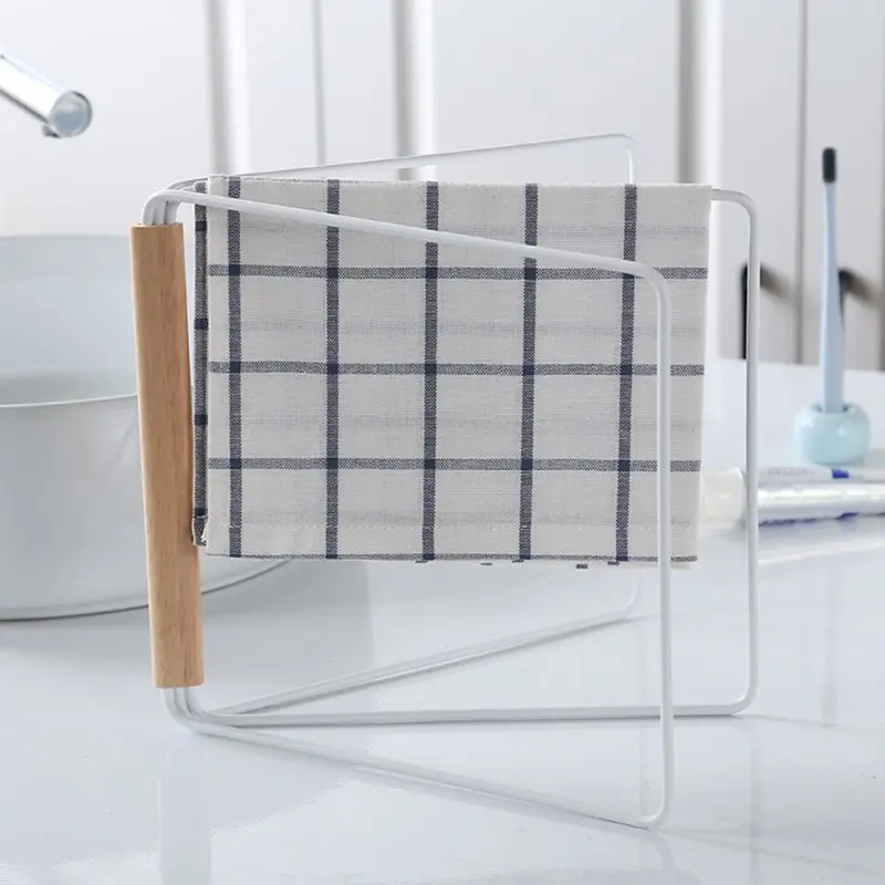 Вертикальная Складная кухонная тряпичная стойка для полотенец вешалка посуды