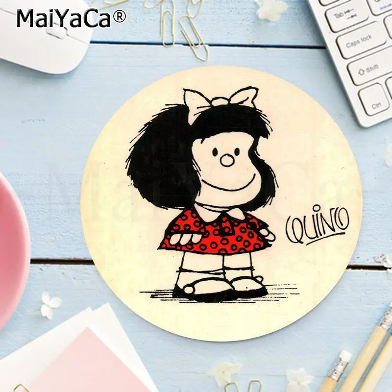 maiyaca in stocked top quality mafalda girl rubber pc computer gaming mousepad anti slip laptop pc mice pad mat gaming mousepad free global shipping