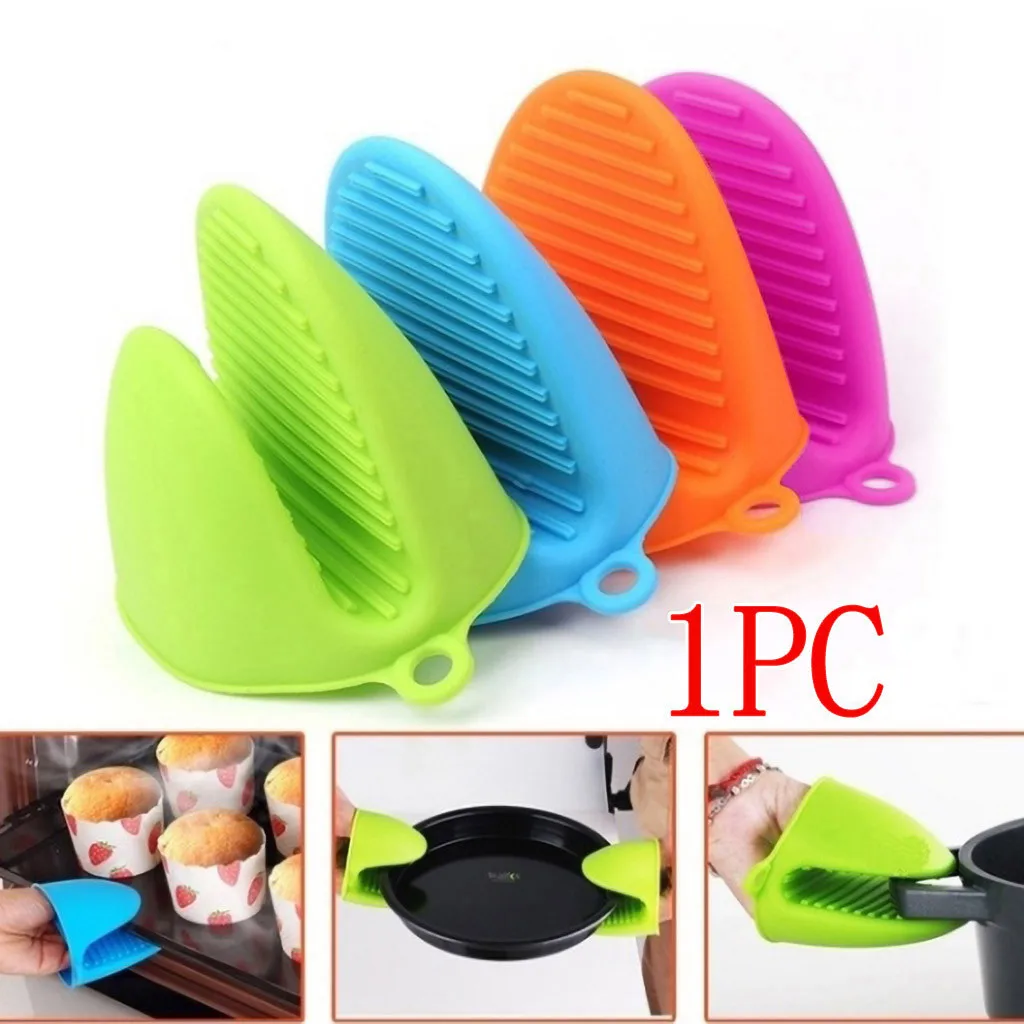 

Высококачественные кухонные рельефные изоляционные перчатки с зажимом изолированные нескользящие перчатки для ожогов для дома # W