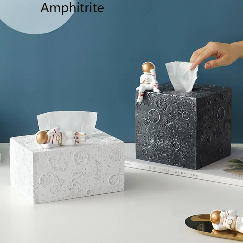 

Creative Celebrity Net Astronaut Paper Box Nordic Home Storage Roll Light Paper Support Household Luxury Astronaut Tissue Box
