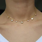 Женское короткое ожерелье Макси Collares Collier, 100% Настоящее колье 925 пробы с подвеской в виде мини шарма